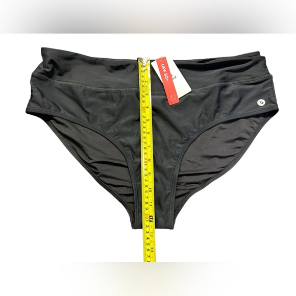 BALEAF womens black plus size 2XL high waist full coverage athletic swim bottom - Picture 10 of 10